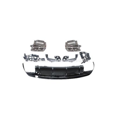 Rear Diffuser With Exhaust Tips