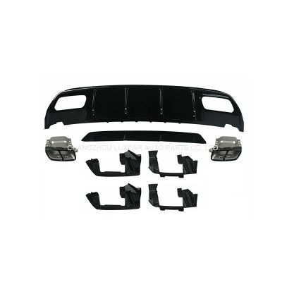 Rear Diffuser With Exhaust Tips