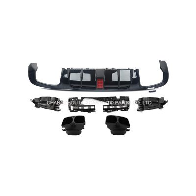 Rear Diffuser With Exhaust Tips