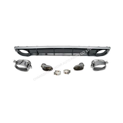 Rear Diffuser With Exhaust Tips