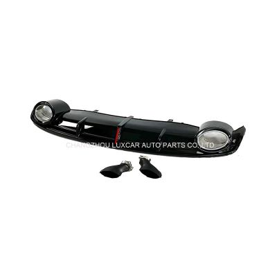 Rear Diffuser With Exhaust Tips