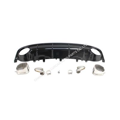 Rear Diffuser With Exhaust Tips