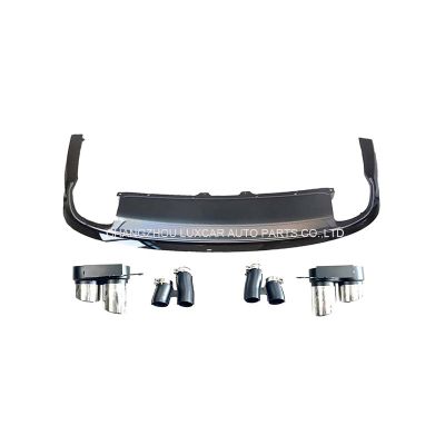 Rear Diffuser With Exhaust Tips